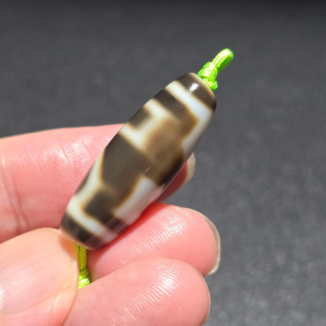 7 老礦天珠　特殊靠山地天珠　天珠　天然石　風水　占い　ブレスレット　ネックレス