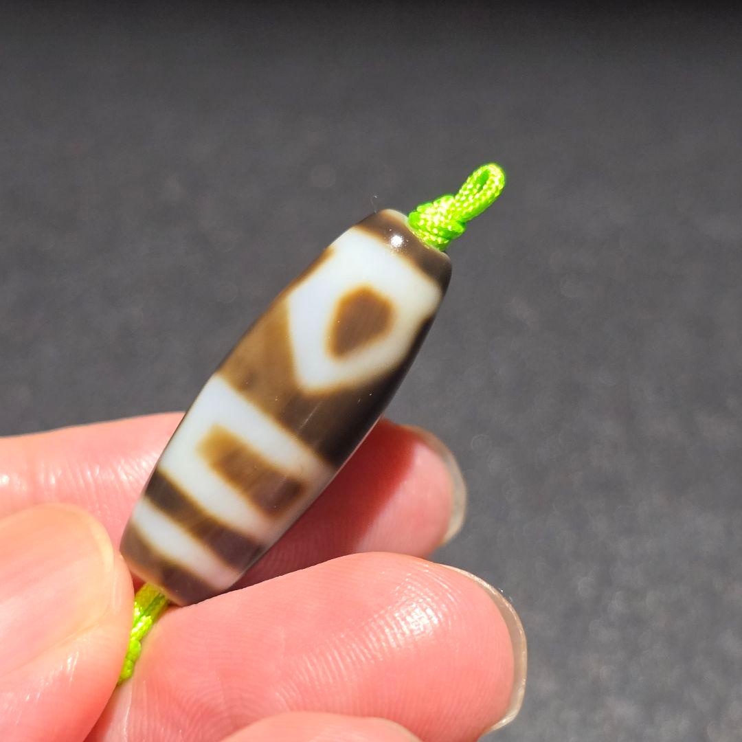 7 老礦天珠　特殊靠山地天珠　天珠　天然石　風水　占い　ブレスレット　ネックレス