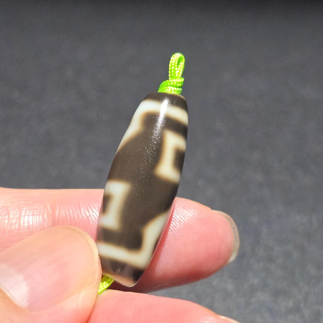 7 老礦天珠　特殊靠山地天珠　天珠　天然石　風水　占い　ブレスレット　ネックレス