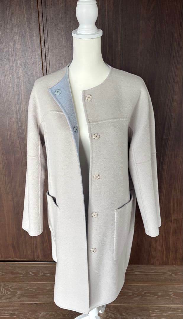 レリアン⭐︎リバーシブルノーカラーコート