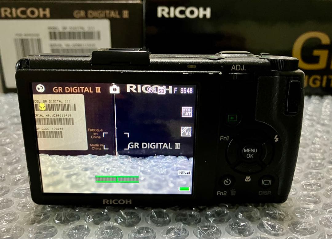 RICOH GR DIGITALⅢ シャッター数約3120枚! 動作確認済 箱付