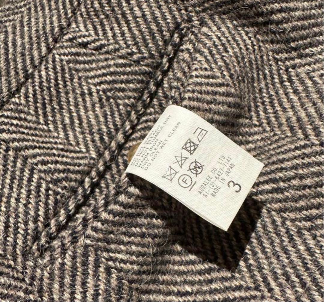 スーツ auralee 24aw LAMA SHETLAND WOOL TWEED