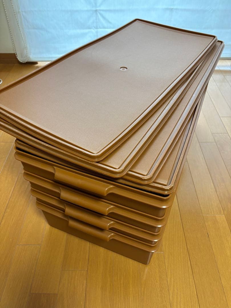 11日まで限定 タッパーウェア　ロングスーパーケース　4個まとめ売り 多少傷あり