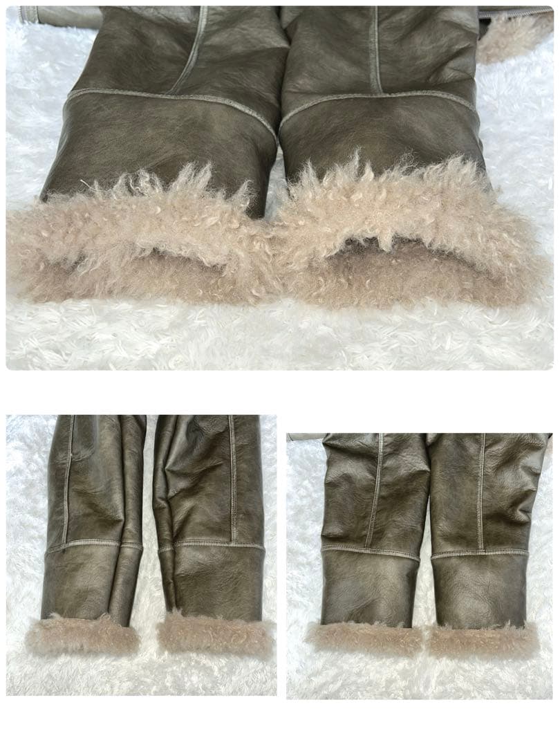 未使用級✨ MURUA ムルア フェイク ムートン ボア ジャケット ショート