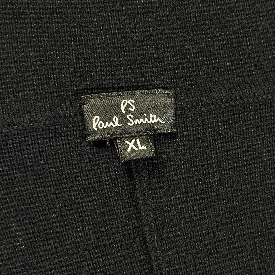 未使用級 PS Paul Smith ウールニットジャケット　XL ブラック 毛