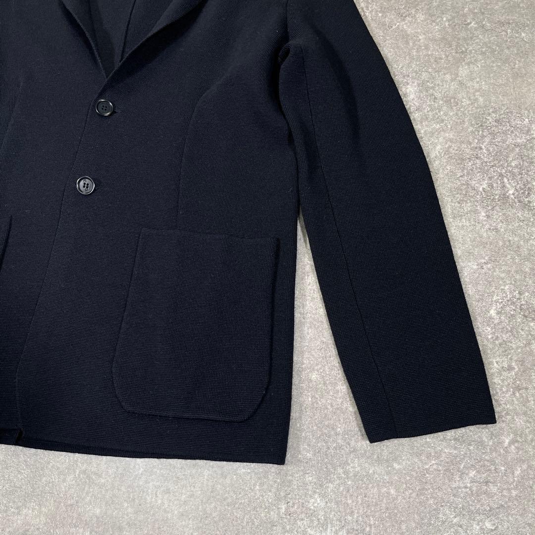 未使用級 PS Paul Smith ウールニットジャケット　XL ブラック 毛