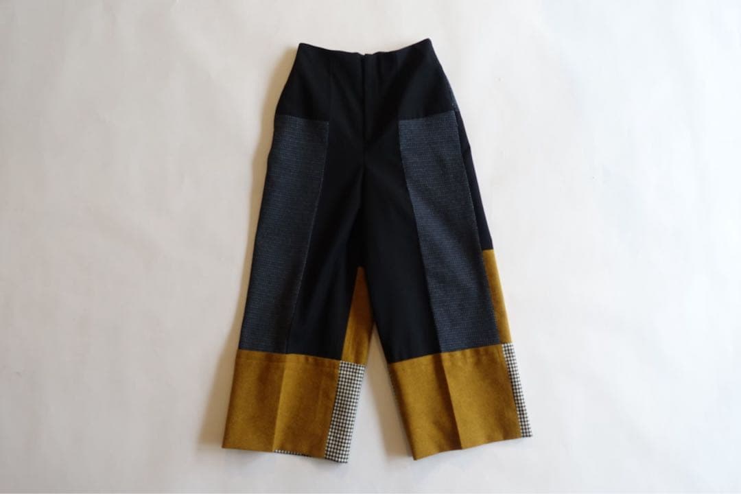 ENFOLD ジャガードクロスMIXパンツ