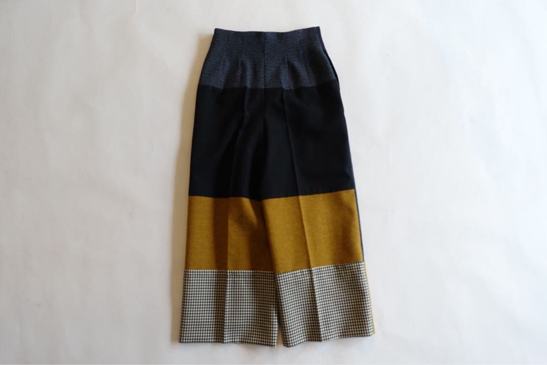 ENFOLD ジャガードクロスMIXパンツ