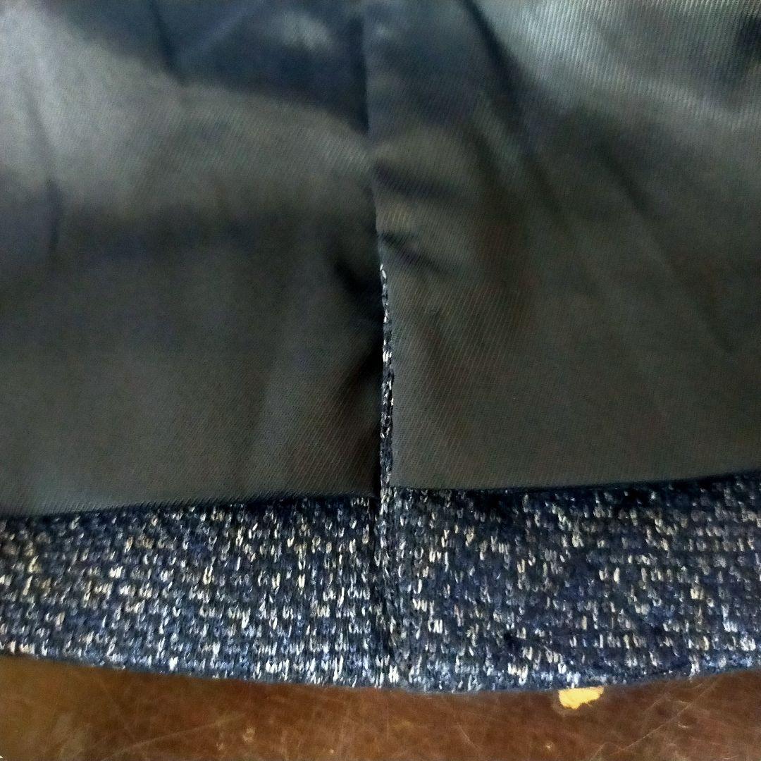 新品未使用 ザラ スーツ 上50 下40 ツィードニット ブルー スキニー