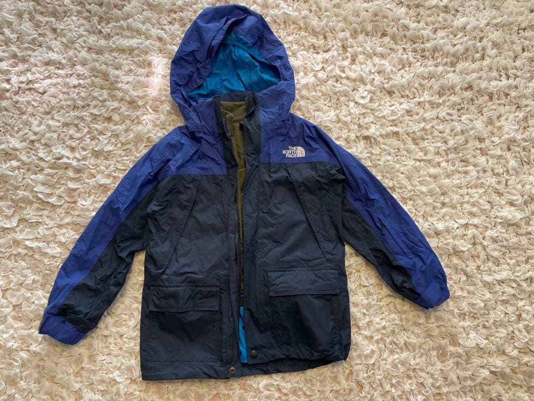 【美品】The North Face 130スキーウェア ネイビー/ブルー