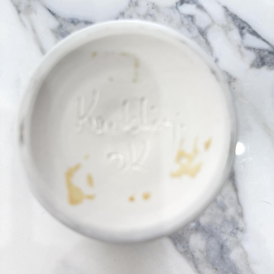 デンマークの作家物　陶器製カクテルグラス、小ゴブレット 5個セット