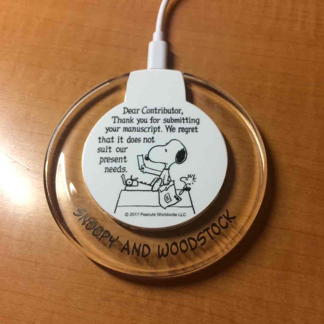 スヌーピーワイアレス充電器