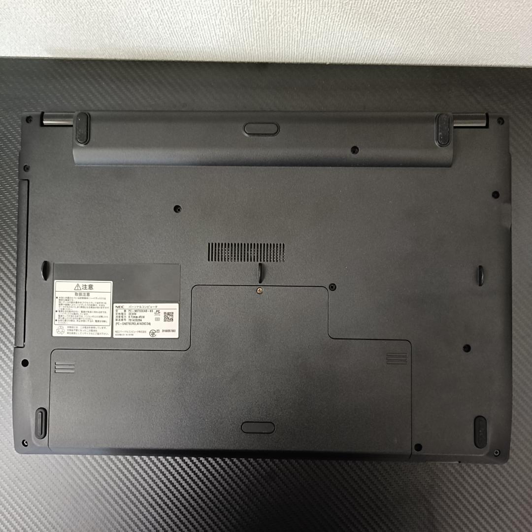 NEC ノートPC Core i7 Windows11 SSD メモリ8GB 黒