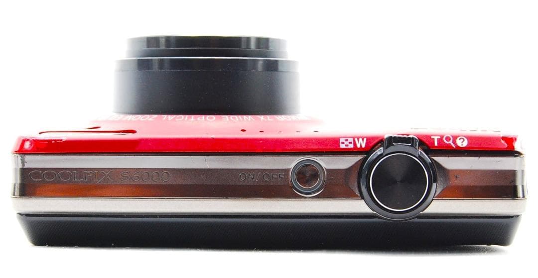 【動作確認済】Nikon Coolpix S6000 レッド バッテリー充電器付