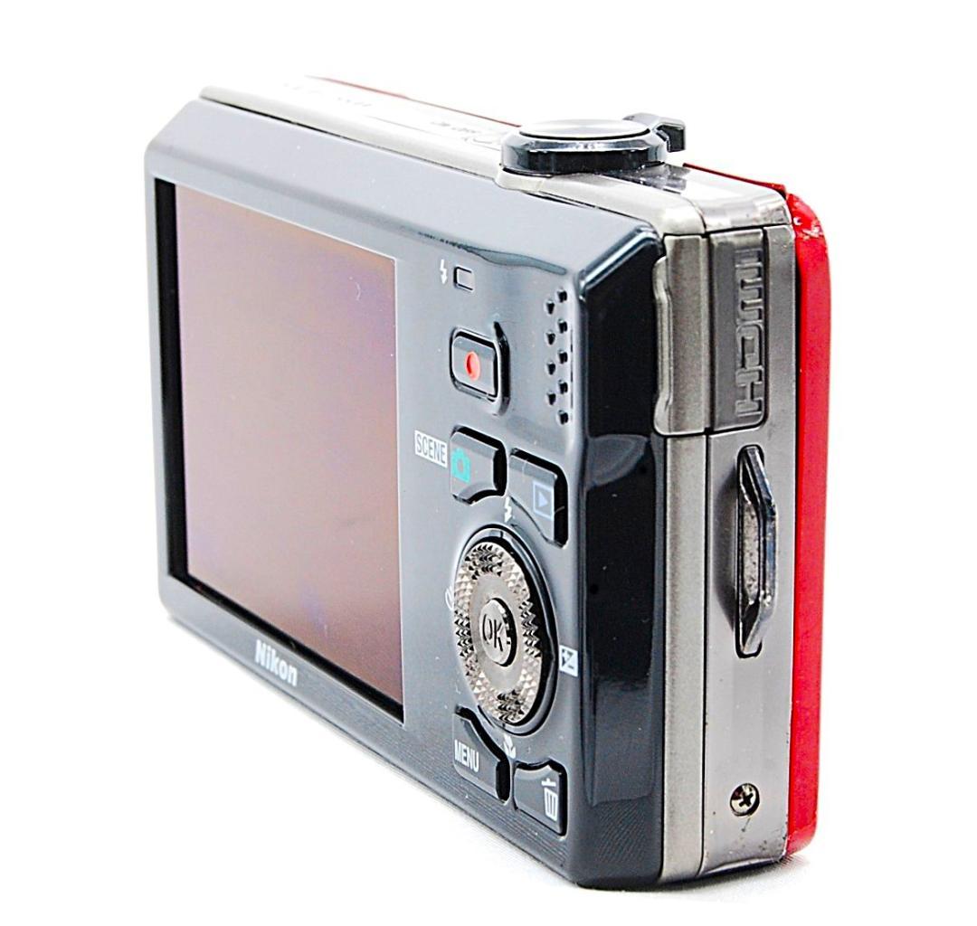 【動作確認済】Nikon Coolpix S6000 レッド バッテリー充電器付