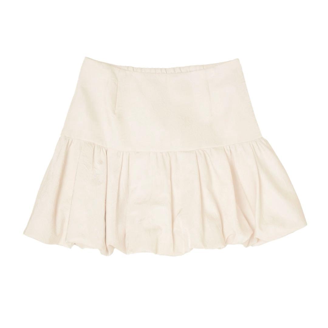 スカート her lip to Bubble Mini Skirt ecru S