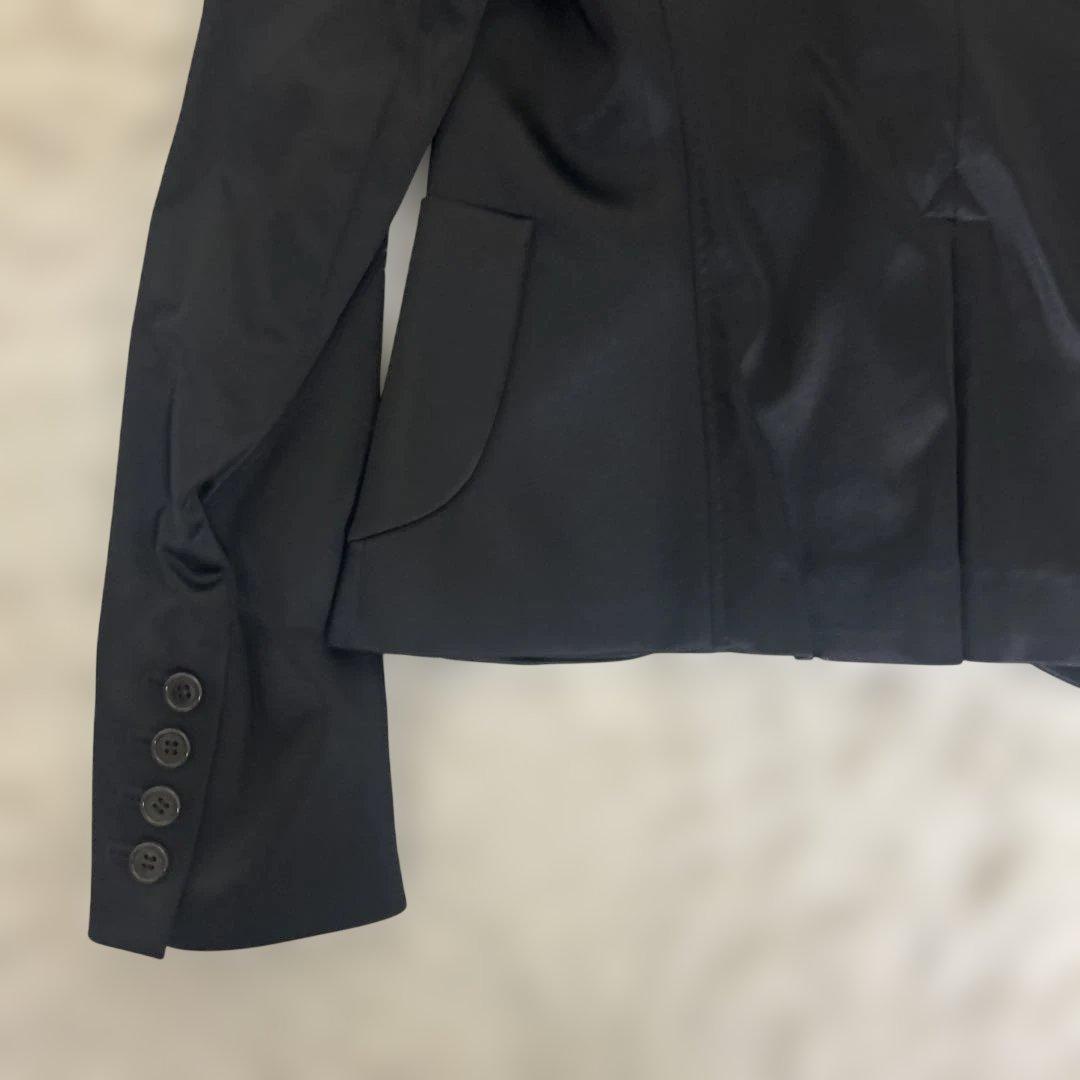 【未使用】theory セオリー テーラードジャケット 光沢　ストレッチ　黒