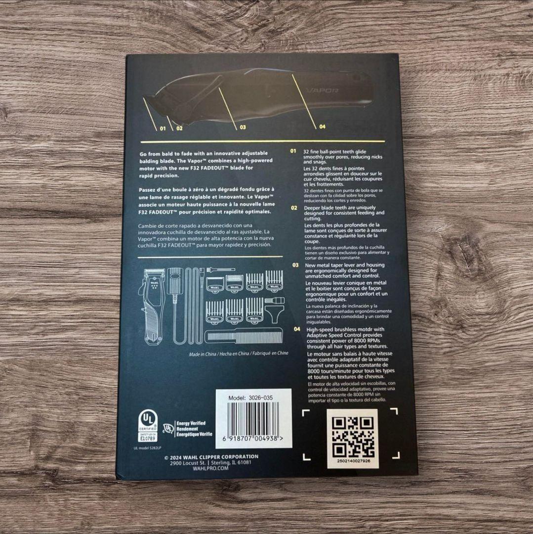WAHL 5Star Vapor コードレスバリカン ウォール@=@n8~6@