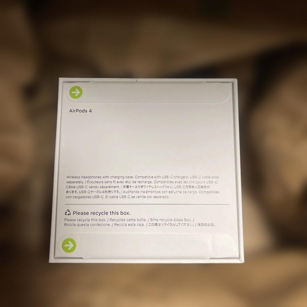 新品未開封 AirPods 4 第4世代 ANCなし 正規品 即日発送