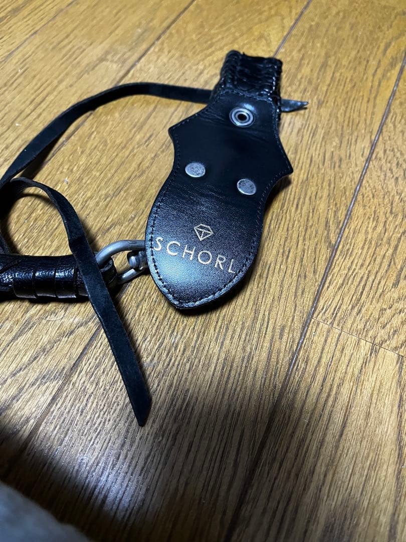 90sy2k SCHORL レザー ウォレットチェーン 日本 上質 アメカジ 黒