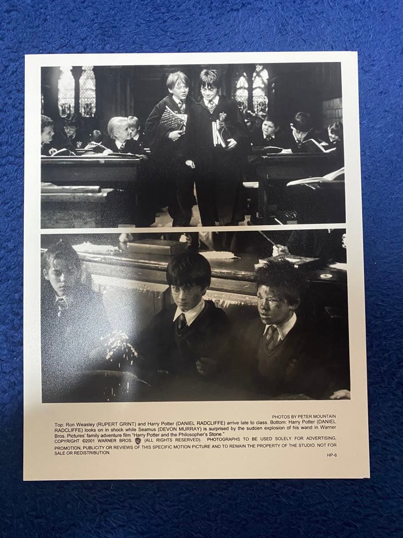 ハリーポッター　賢者の石　映画スチール写真5枚セット