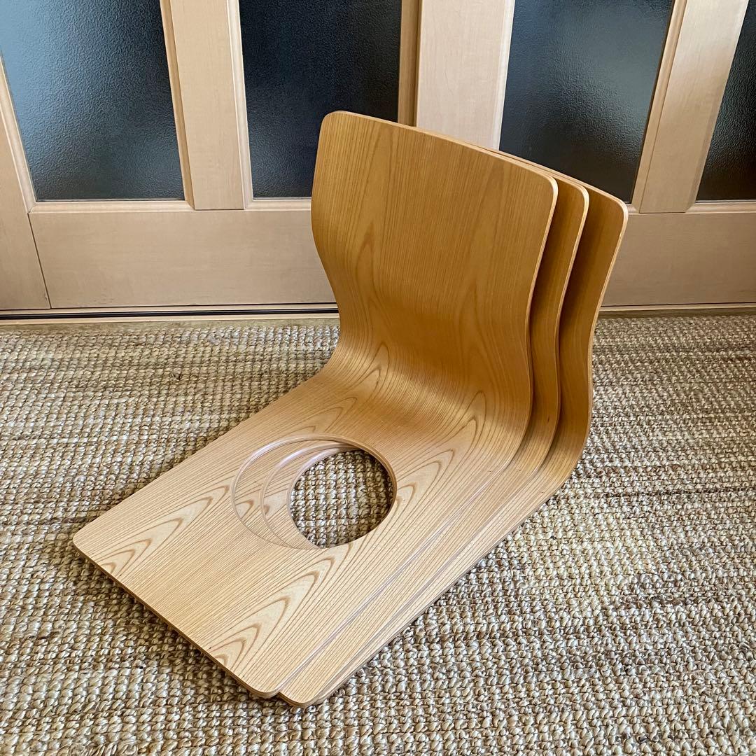 天童木工 木製 座椅子 TENDO 曲げ木 【3脚セット】