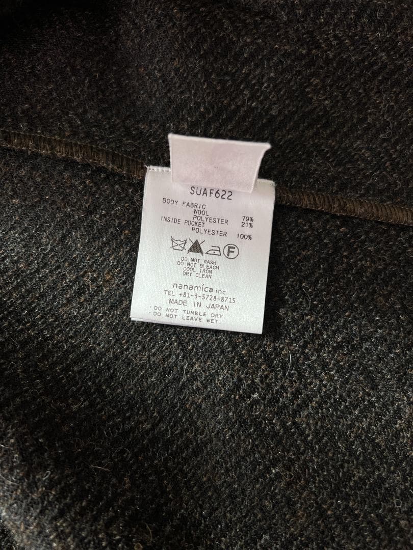 NANAMICA ウール混 テーラード 3Bジャケット