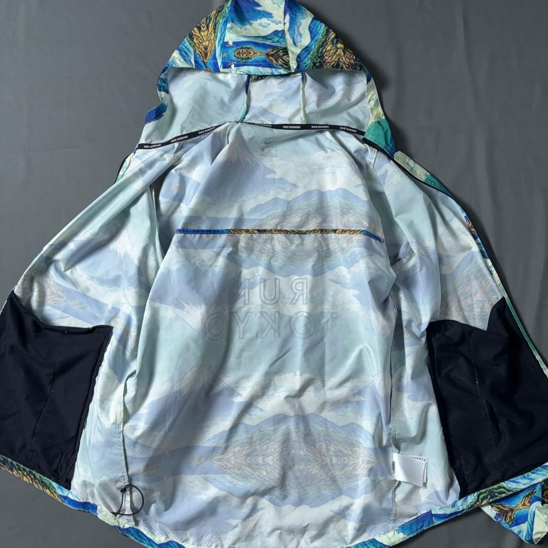 NIKE 東京マラソン 限定 ナイロンジャケット 富士山 総柄 和柄 ランニング