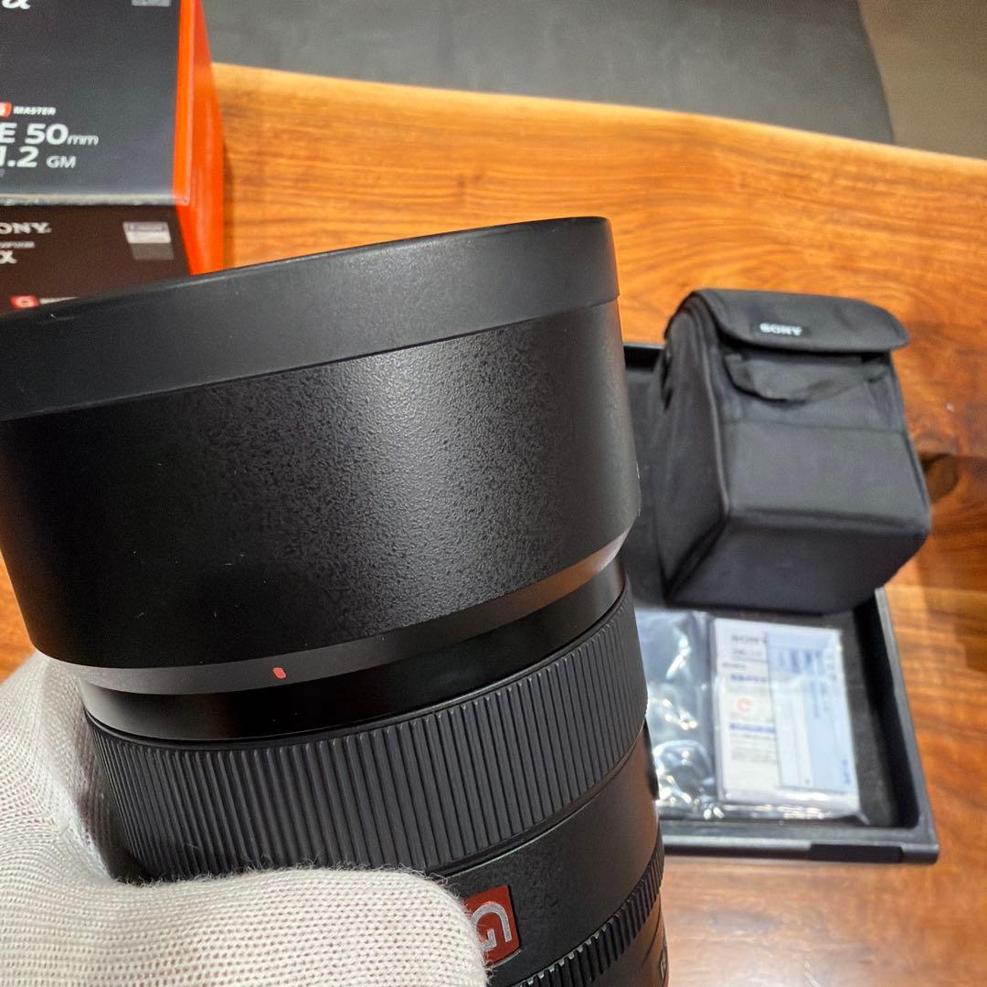 SONY FE 50mm F1.2 GM レンズ傷無し 可変偏光フィルター