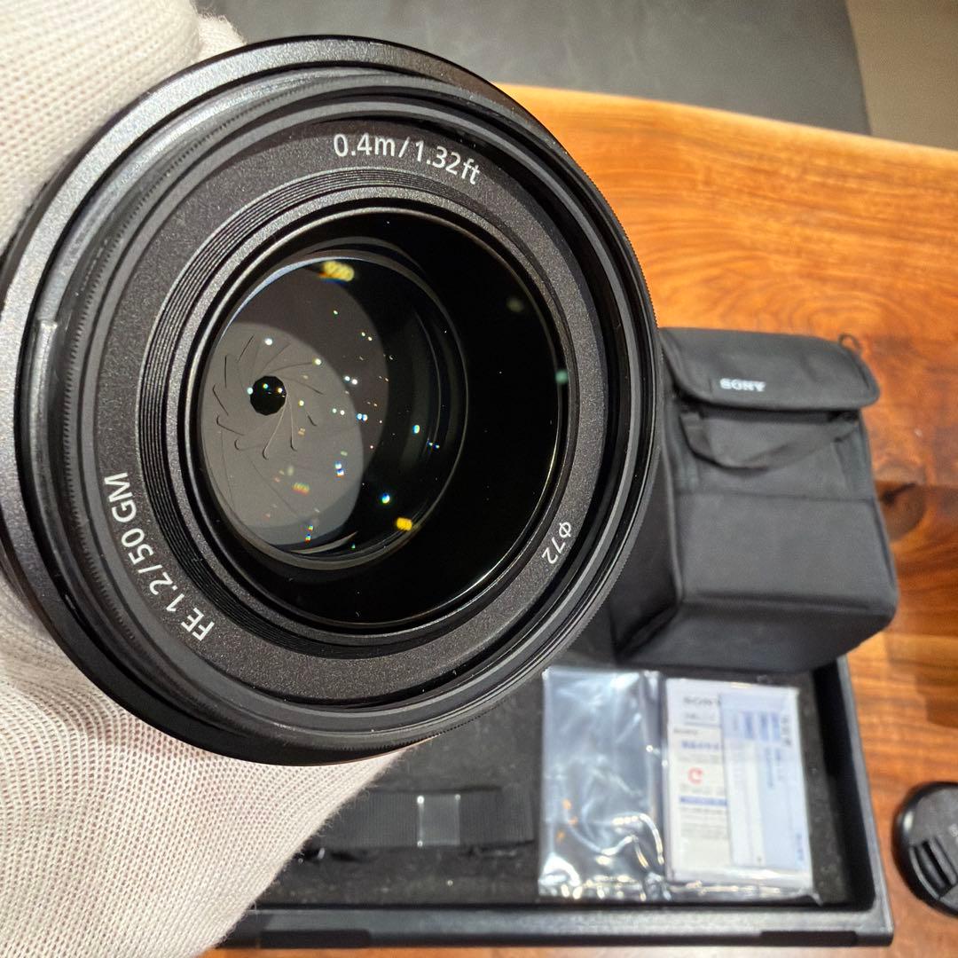 SONY FE 50mm F1.2 GM レンズ傷無し 可変偏光フィルター