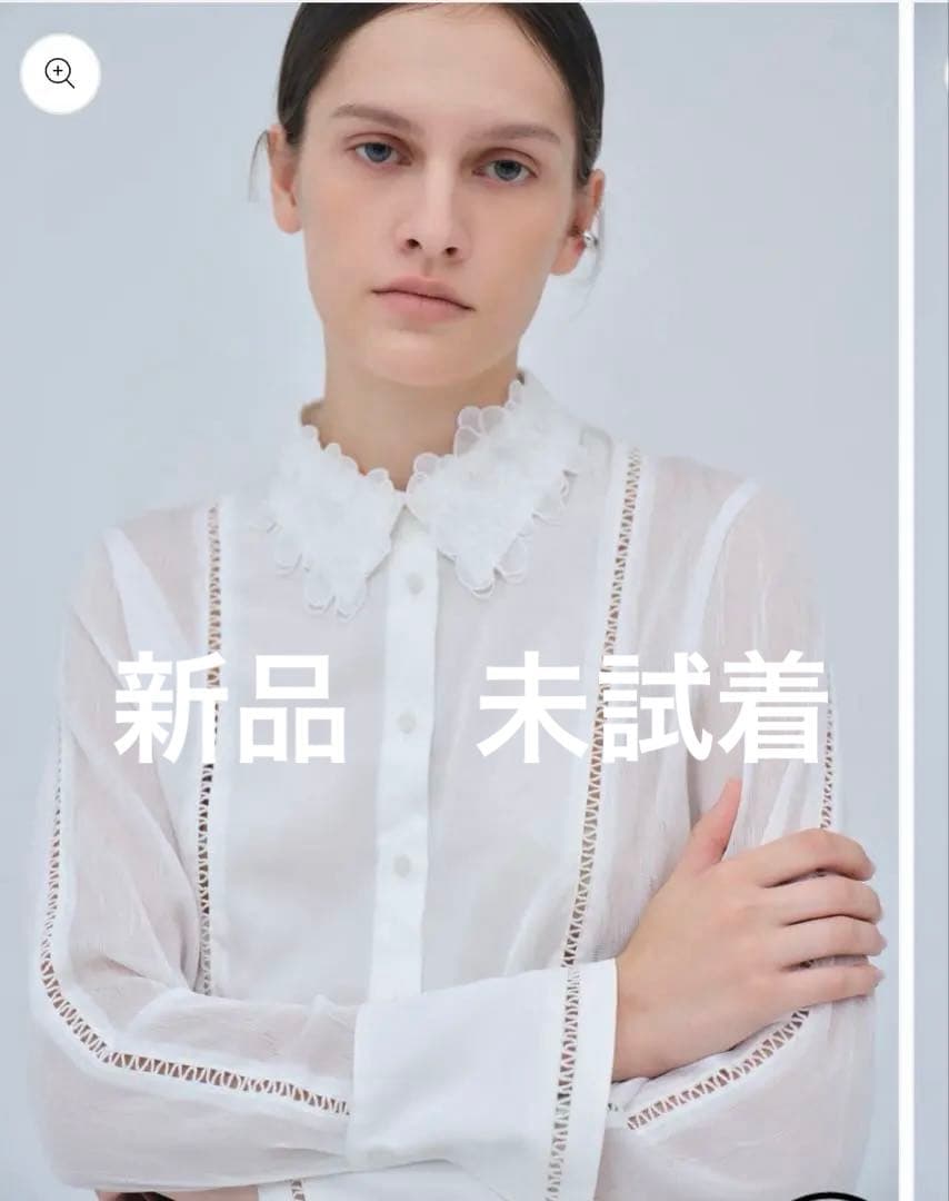 トップス Orchid Embroidered Collar Shirt