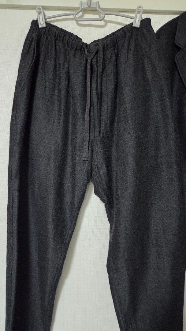 COMOLI 21AW ウールシルク セットアップ チャコール size2