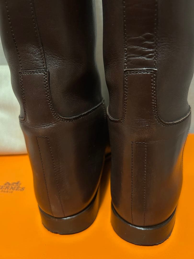 ロ*プ様 HERMES / ジャンピング ケリー シルバー金具 ブーツ / si