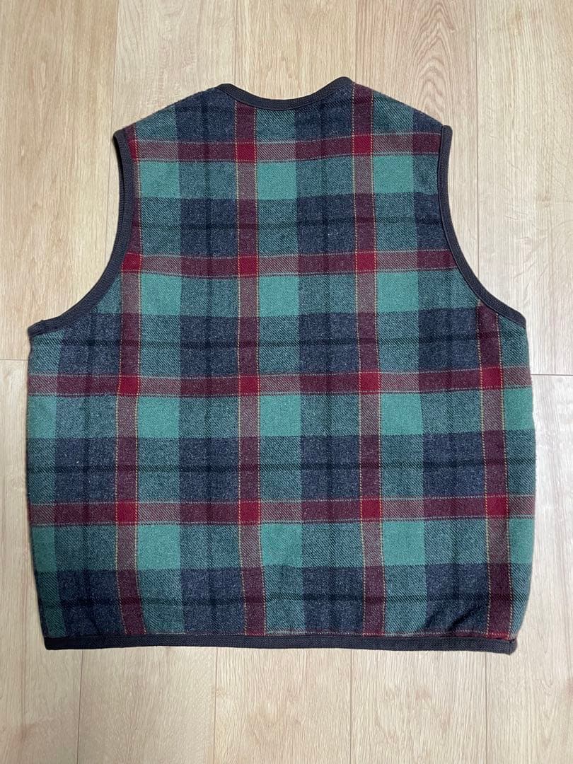 90s STUSSY BURLY GEAR チェックベスト USA製