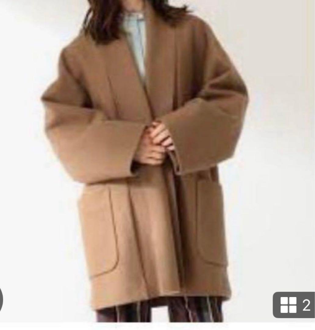 ATON エイトン ウールフリース ローブコート