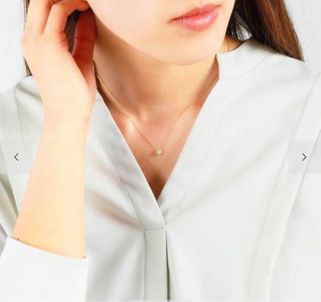 4℃☆オパール☆ダイヤモンド☆ネックレス☆Ｋ18