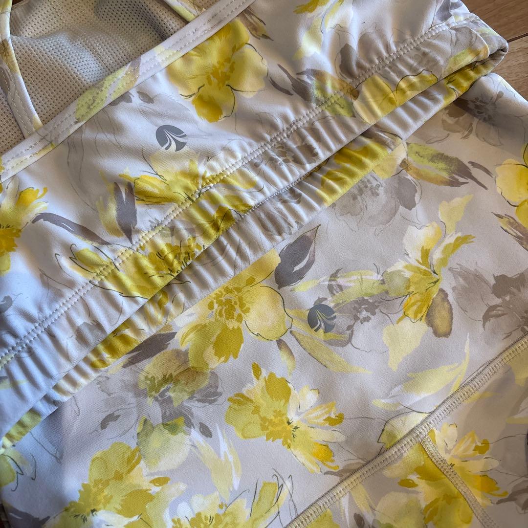 美品★ラバ★LAVA★ヨガウェア上下セット★M★フラワープリント★イエロー