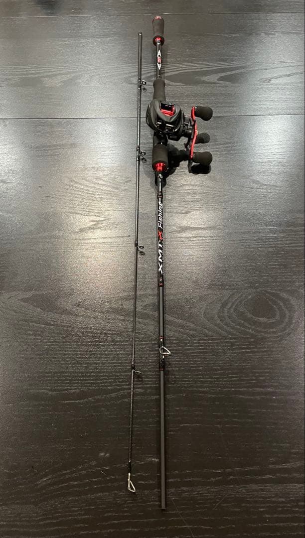 バス釣り2セット・ベイトロッド&リール(左巻)スピニングロッド&リール・ライン付