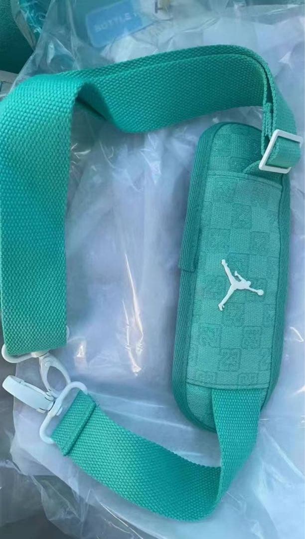 ジョーダン モノグラムボストンバッグ ターコイズ 未使用