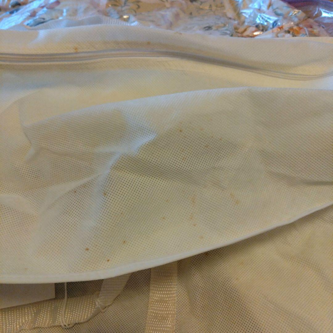 羽毛掛けふとん　シングル　西川　配色（GR） 布団カバー、保管袋　3点セット