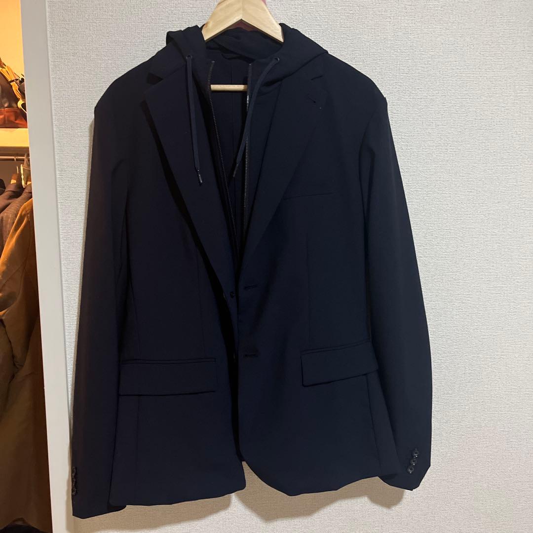 の*ん様 EMPORIO ARMANI ネイビー フード付きジャケット サイズ5