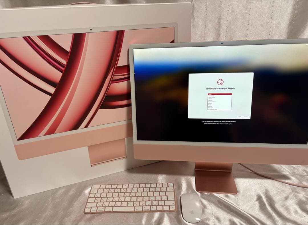 【美品】iMac 24インチ ピンク M1 8GB 2021年モデル初期化済