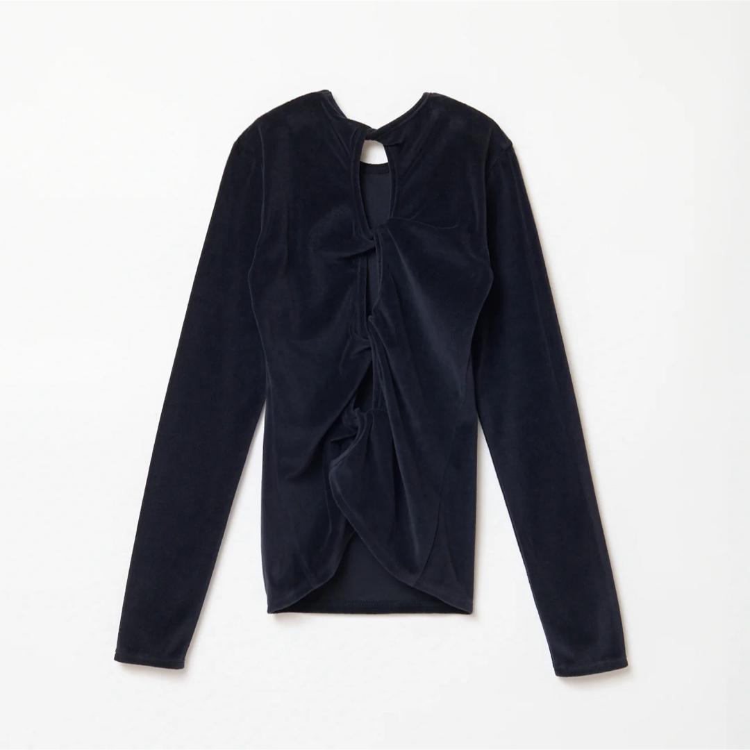 シシクイ THE SHISHIKUI Twist Velor トップス ネイビー