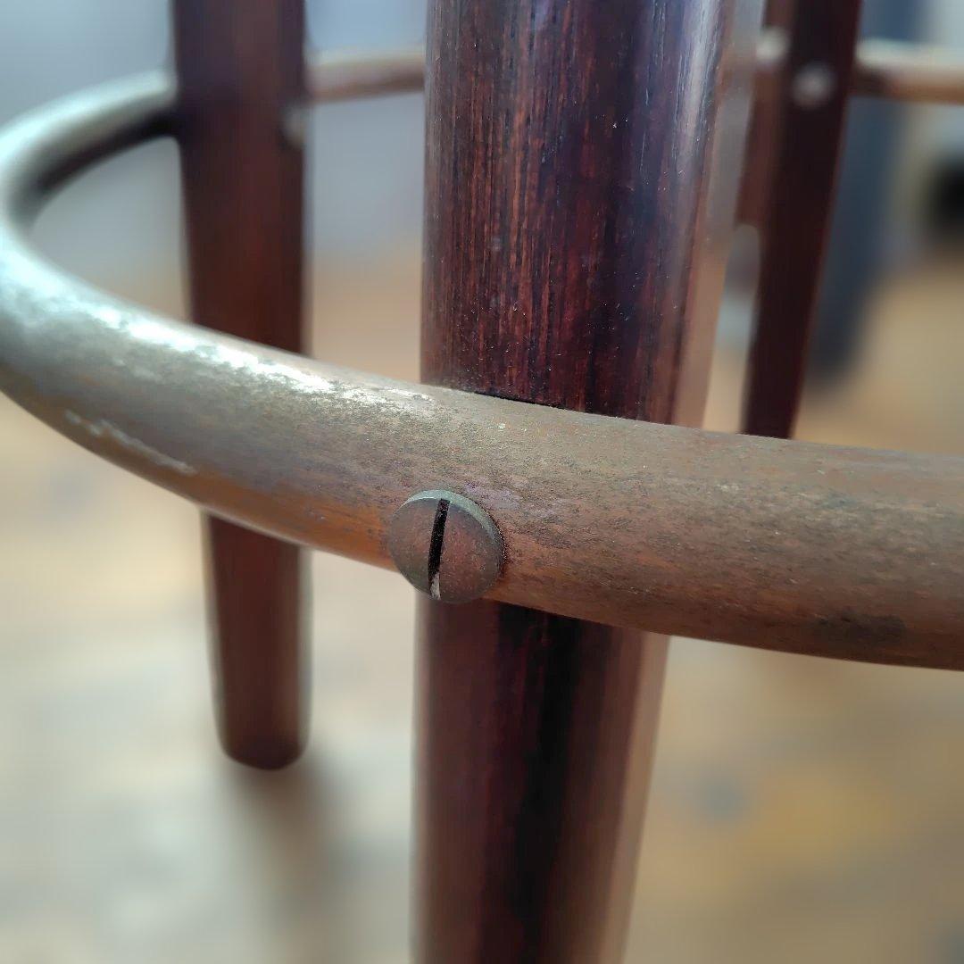 木製ハイチェア2脚セット カウンターチェア 丸椅子 スツール