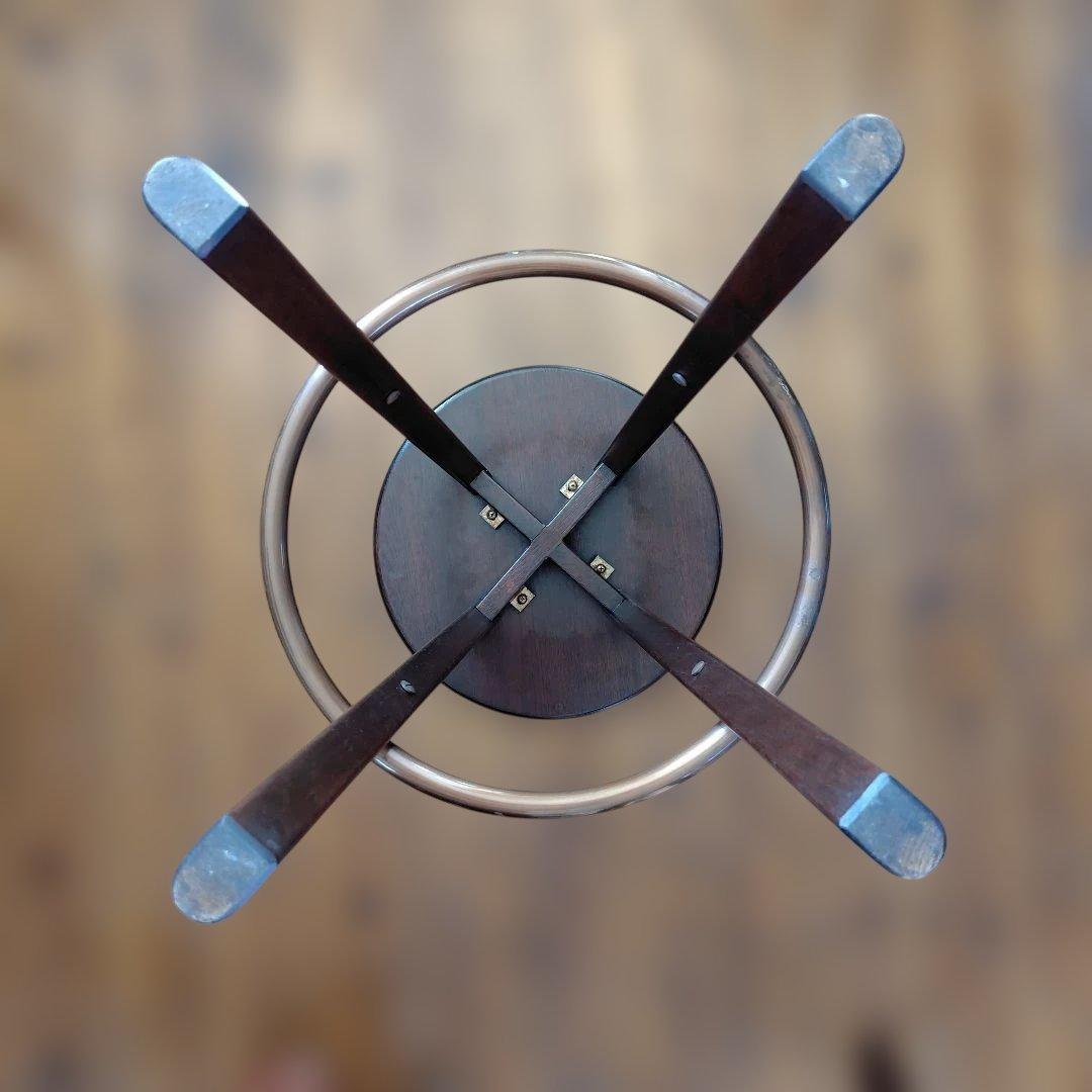 木製ハイチェア2脚セット カウンターチェア 丸椅子 スツール