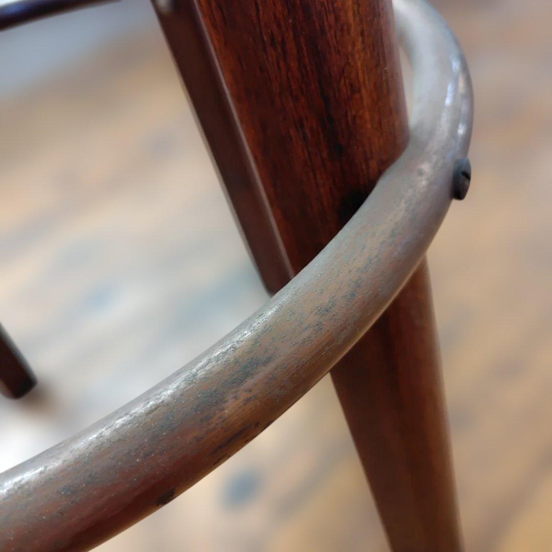 木製ハイチェア2脚セット カウンターチェア 丸椅子 スツール