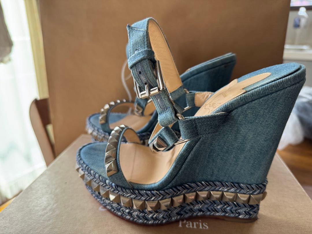 Christian Louboutin デニム サンダル