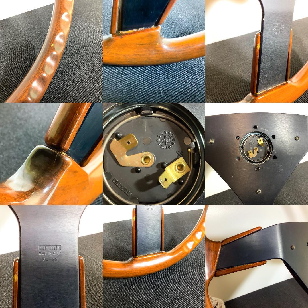 超希少 モモ ウッドステアリング 48Φ 大径 当時物 93年製 良品 デコトラ