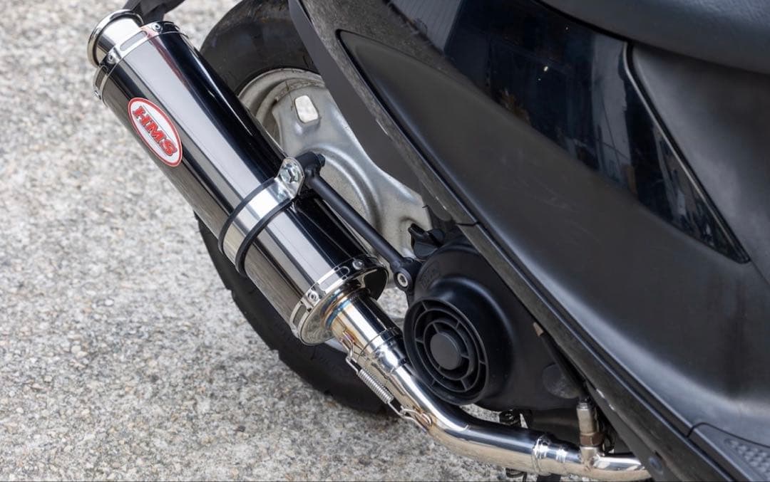 新製品 アドレスV50(JBH-CA44A) HMS製 B2Xマフラー ブラック