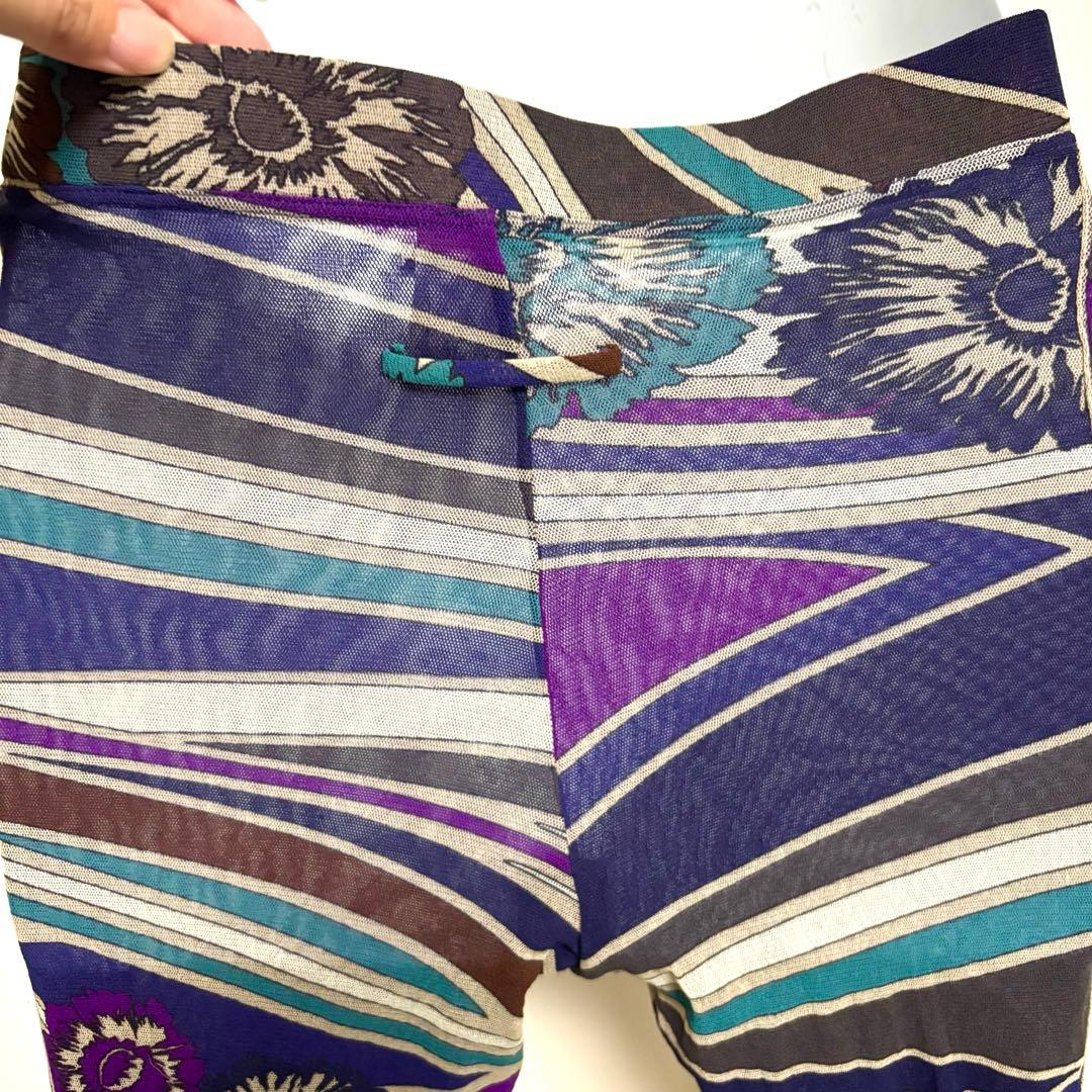 JeanPaul GAULTIER SOLEIL レギンス　パンツ　パワーネット